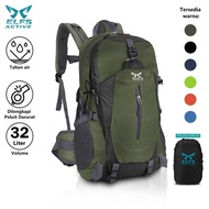 ELFS ACTIVE 32L Mountain Carrier Backpack with Whistle Water Resistant Carrier Bag FK8607 FREE RAINC