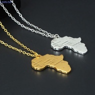 LAMUSE African Map Jewelry Women Chain Africa Ethnic Fashion Pendant