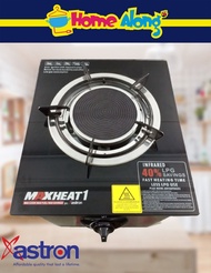ASTRON Single Burner Ceramic Gas Stove with Tempered Glass Top -LPG Efficient MAXHEAT1