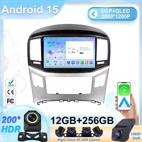 For Hyundai H1 Grand Starex i800 TQ 2007 - 2015 GPS Navigation Car No 2din Radio Android Auto Carpla