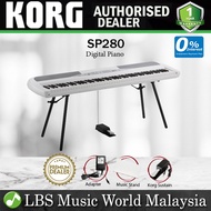 Korg SP280 88 Key Digital Piano with Speakers White (SP-280)