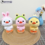 QUENNA 12 CM Cute Little Duck Doll Plush Toy with A Hat O2Q9