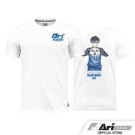 [เสื้อยืด]ARI X BLUE LOCK ISAGI TEE - WHITE/BLUE/BLACK เสื้อยืด อาริ บลูล็อค อิซางิ สีขาว S-5XL