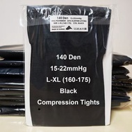 黑色140Den Compression Tights漸進壓力絲襪褲x1 適合空姐地勤酒店專櫃小姐售貨員OL御姐 (包平郵/順豐到付)