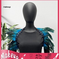 [Mk] Cosplay Feather Shrug Shawl Feather Shawl Feather Lace Shrug Shawl Soft Adjustable Shoulder Wra