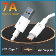 7A Fast Charging Cable for Android Phones USB - Type C