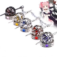 Puella Magi Madoka Magica Cosplay Necklace Akemi Homura Kaname Madoka Necklace Finger Ring Fashion J