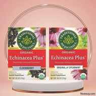 ✅ Traditional Medicinals Organic Echinacea Plus Elderberry / spearmint Caffeine Free, 16 Wrapped Tea