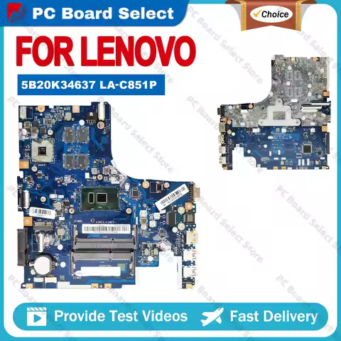 5B20K34637 LA-C851P For LENOVO Ideapad 500-15ISK Laptop Motherboard 4405U I3-6100U I5-6200U I7-6500U