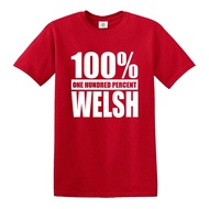 One Hundred Percent 100% Welsh T Shirt Mens Funny Joke Design Novelty Gift Tee