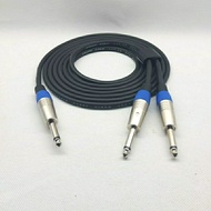 Canare Audio Cable 4mtr + 2 Jack Akai 6.5mm Male To Akai 6.5mm Mono Male