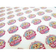STICKER AISKRIM 3CM/4CM/5CM STICKER LABEL >>FREE DESIGN<<