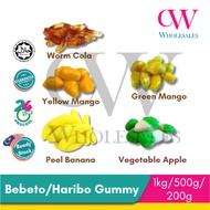 Haribo Gummy Bebeto Gummy Jelly Candy Sour Gummy Bulk Gummy 1kg 500g 200g