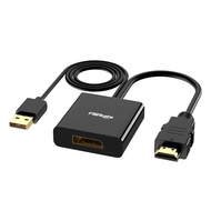 HDMI to DisplayPort Adapter 4K 60Hz, HDMI 2.0 to Displayport 1.2 Cable Male to Female, Unidirectiona