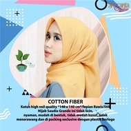 KATUN Premium Fiber Cotton Square HIjab Cotton Fiber Voal HIjab