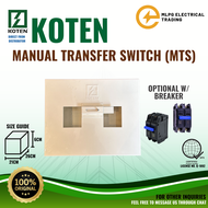 Koten Manual Transfer Switch (MTS) (TWC) Bolt-On (HPH) Optional w/ Koten Breakers