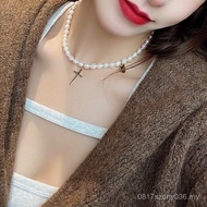 Necklace Jewelry ins Style Light Luxury Pendant ins Style Freshwater Clavicle Chain Unique Pearl Jew