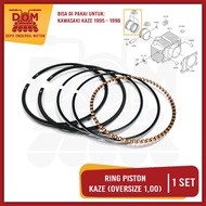 Ring Piston Set Kaze Oversize 0100 (PSP) Piston Ring Kit Seker Seher OS 100mm KAWASAKI Kaze