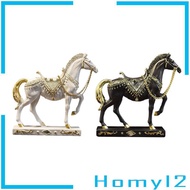 [HOMYL2] Horse Statue, Animal Figurine Resin Horse Sculpture Art Figurine for Table Bedroom