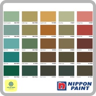 [Nippon Paint] 5 Liter Weatherbond Exterior Wall Paint (Group6) / Green Brown Gray Grey Maroon / Cat Dinding Luar Rumah