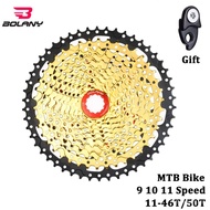 BOLANY 9/10/11 Speed Mountain Bike Cassette Freewheel 46T/50T Fixie Bike Parts Gold 03e7 rg7F