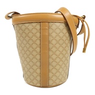 CELINE 塗層帆布Vintage Bag金扣肩背袋