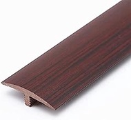 Self Adhesive Vinyl Floor Transition Strip, T Molding Threshold Reducer for Doorways, Flooring Tile 