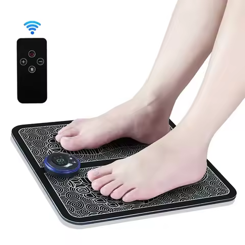 Electric EMS Foot Massager Pad Electrical Muscle Stimulation Foot Massager USB Charging Portable Fee