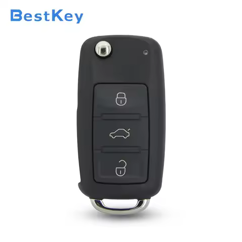 Best Key FCC 3D0 959 753 AA Compatible Best Key for Vehicle Security Accessory VW Touareg 2004-2009 