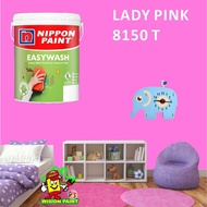 LADY PINK 8150 T ( 1L ) Nippon Paint Interior Vinilex Easywash Lustrous / EASY WASH / EASY CLEAN
