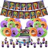 Disneys Encanto Theme Party Supplies Mirabel Balloons Encanto Balloon Happy Birthday Banner， Party C