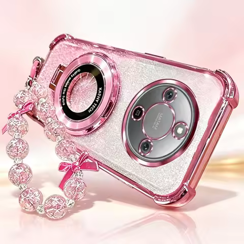 Luxury Glitter Glossy Kickstand Phone Case For Honor X9D X9C X9B X9A X8DX8C X8C X8A X7D Magic 8 Pro 