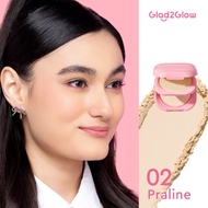 Glad2Glow Perfect Blurring Powder Foundation waterproof setting two way cake TWC Mengandung squalane