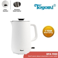 Toyomi 1.5L Stainless Steel Cordless Kettle WK 1633