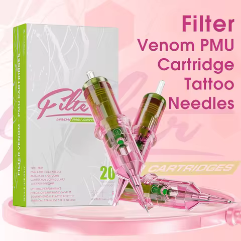 1RL 3RL Filter Venom PMU SMP Cartridge Permanent Makeup Needles Disposable Tattoo Needles Sterilized