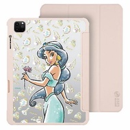 Disney迪士尼公主茉莉公主iPad Air/Pro可拆式防摔透明 實色摺套