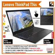 Lenovo ThinkPad T14s  Laptop (1 YEAR WARRANTY T&C) Core i7 14" FHD  Up To 32GB RAM Win 11