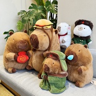 bantal patung capybara Genuine Capybara Doll Capybara Doll Snot Bear Plush Toy Pillow Ragdoll Periph