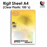 Rijit Sheet (Clear Plastic) size A4 | Plastik clear A4