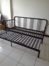 IKEA Daybed/Double Pull Out Sofa | 坐臥兩用床框, 黑色, 80x200 公分