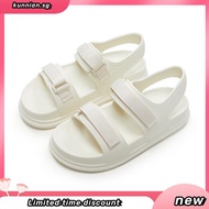 UTUNE Womens Sandals Strip Beach Style Sandal Casual Soft Sole Non-Slip Flat Women's Shoes