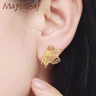 New 916 Gold hollowed out Butterfly Earrings  916 gold earrings 916 gold Earrings