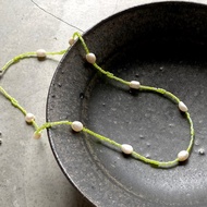 芽綠點點珍珠項鍊
