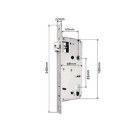 【Worldwide Delivery】 2885 3085 4085 4585 5085 6085 7085 Lock Body Mortise For Aluminum Door Smart Lo
