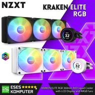 Nzxt KRAKEN ELITE 360 RGB Black/White 360mm AIO Liquid Cooler with LCD Display and ARGB Fans