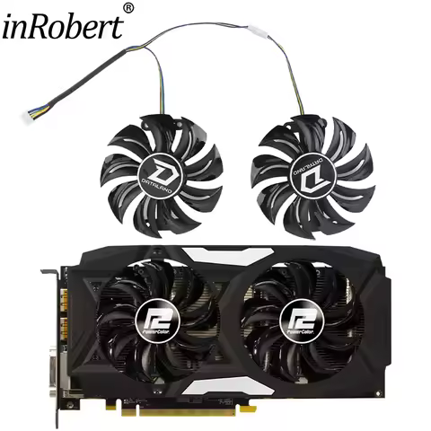 GA91S2U For PowerColor Red Devil RX580 GPU Cooler Cooling Fan For Radeon Red Dragon AX RX 480 470 58
