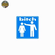 Sticker B1*ch skateboard logo brand skate sticker