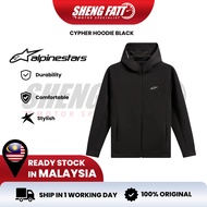 Alpinestars Cypher Zip Hoodie Hoodie Alpinestars Hitam Shengfatt Hoodie Hitam Baju Alpinestars 100% 
