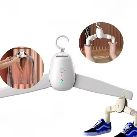 220V Clothes Dryer Shoe Dryer Electric Drying Rack Hang Dryer Machine Portable Travel Warm Air Dryer