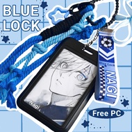 PHOTO CARD HOLDER BAG CHARM BLUE LOCK/ CARD HOLDER BLUE LOCK/ BAG CHARM BLUE LOCK/ CAHOL BLUE LOCK